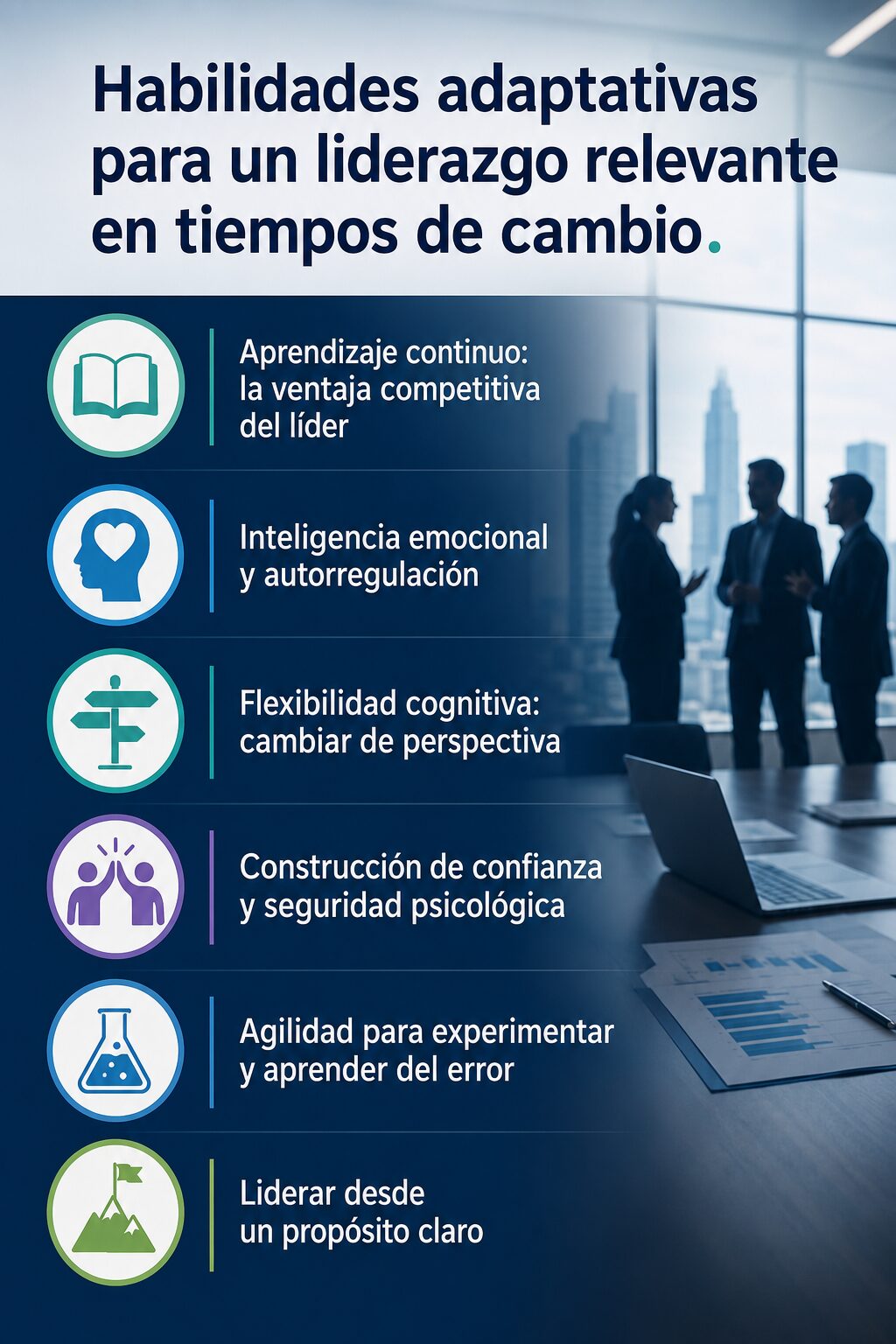 Habilidades adaptativas para un liderazgo relevante en tiempos de cambio